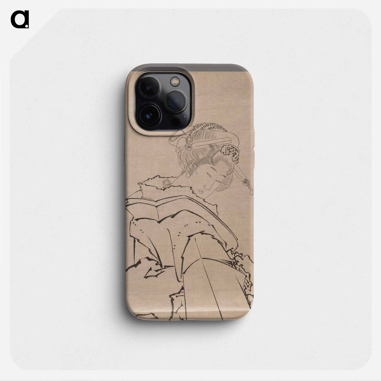 Japanese woman, Album of Sketches - 葛飾 北斎 Phone Case.