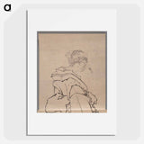 Japanese woman, Album of Sketches - Katsushika Hokusai Poster.