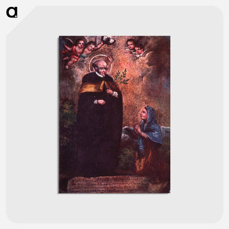 アートポストカード-San Antonio of the Eagle, Augustinian Order, Doctor of Medicine, and Surgery
 - 国立医学図書館 Postcard.