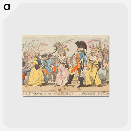 アートポストカード-Le Roi Esclave on Les Sujets Rois Female Patriotism
 - イェール大学アートギャラリー Postcard.