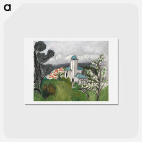 アートポストカード-La Villa Bleue - アンリ マティス Postcard.