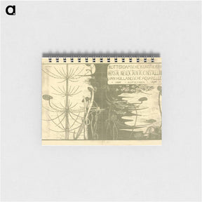 アートメモ帳-Catalogusomslag met waterplanten by Theo van Hoytema - テオ ヴァン ホイテマ Memo.