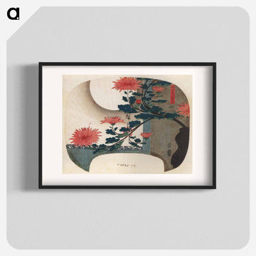 Chrysanthemums
 - 歌川 広重 Poster.