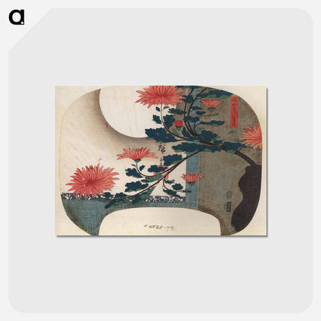 アートポストカード-Chrysanthemums
 - 歌川 広重 Postcard.