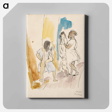 アートパネル-Three Women and Two Children, Havana
 - バーンズ・コレクション Canvas.