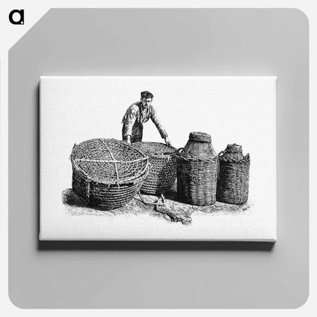 アートパネル-Balearic Fisherman
 - 大英図書館 Canvas.