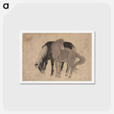 アートポストカード-Album of Sketches by Katsushika Hokusai and His Disciples - 葛飾 北斎 Postcard.