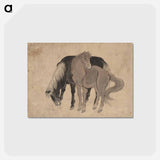 アートポストカード-Album of Sketches by Katsushika Hokusai and His Disciples - 葛飾 北斎 Postcard.