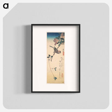 Purple Magnolia and Hornbill
 - 歌川 広重 Poster.