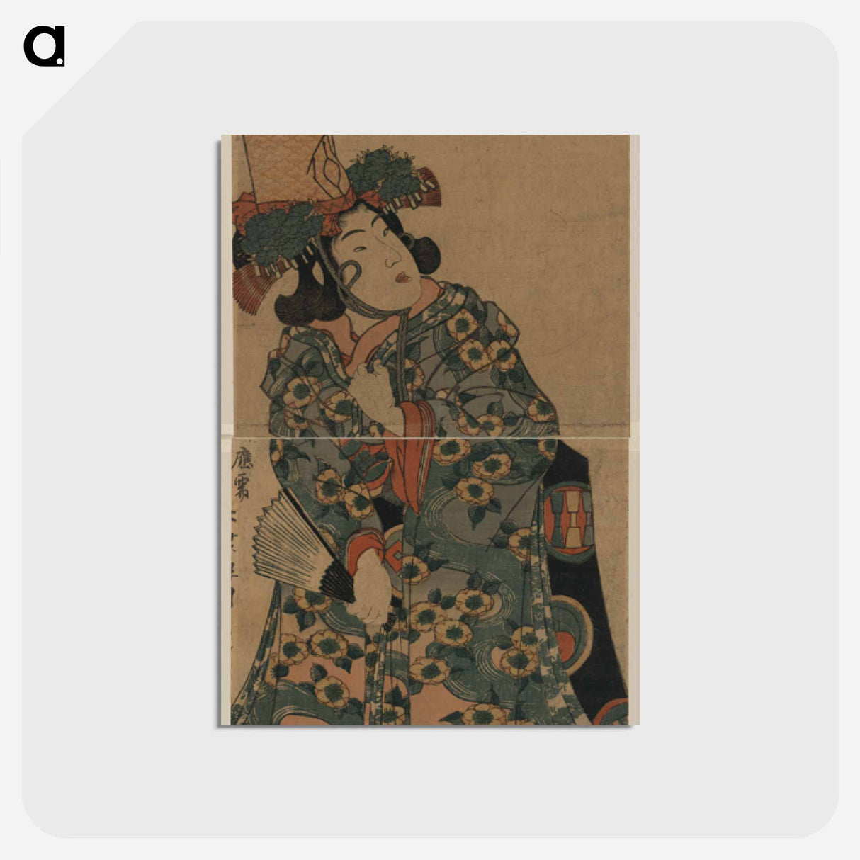 アートポストカード-Musume Dōjōji
 - 歌川 国貞 Postcard.