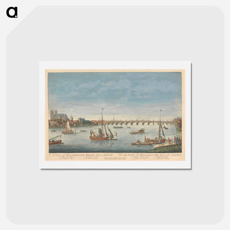 アートポストカード-A View of Westminster Bridge from Lambeth
 - イェール大学アートギャラリー Postcard.