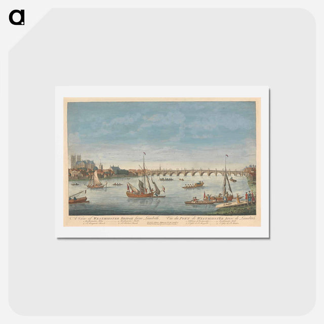 アートポストカード-A View of Westminster Bridge from Lambeth
 - イェール大学アートギャラリー Postcard.