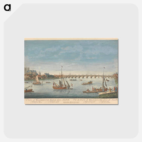 アートポストカード-A View of Westminster Bridge from Lambeth
 - イェール大学アートギャラリー Postcard.
