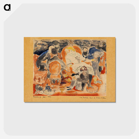 アートポストカード-Nana and Her Men
 - バーンズ・コレクション Postcard.