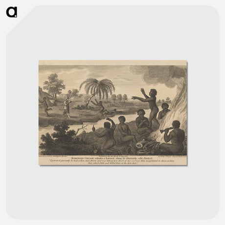 アートポストカード-Twelve Illustrations of Robinson Crusoe
 - イェール大学アートギャラリー Postcard.