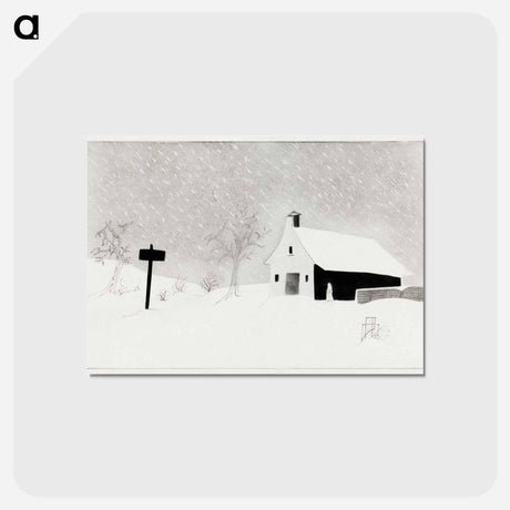アートポストカード-Snow Storm in Vermont
 - クリーブランド美術館 Postcard.
