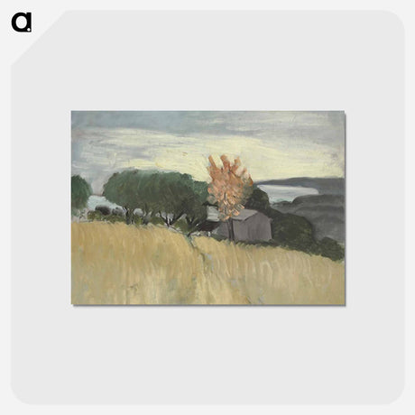 アートポストカード-Champs De Blé À Cagnes - アンリ マティス Postcard.