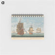 アートメモ帳-A Squadron of Ships in a calm where of one, A. presents the Stern, another B. the Head
 - イェール大学アートギャラリー Memo.