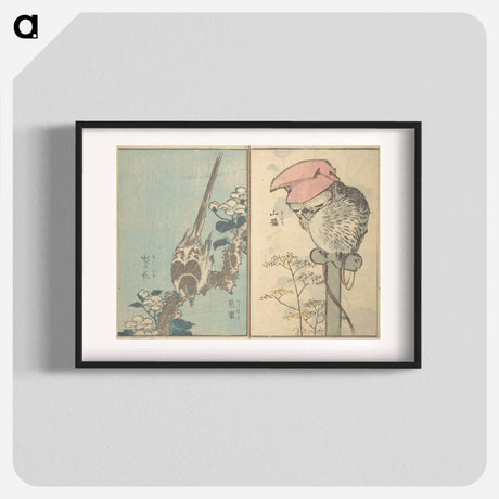 アートポスター-Picture Book with Mixed Verses on Jōruri (Puppet Theater) - 葛飾 北斎 Poster.