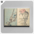 アートパネル-Picture Book with Mixed Verses on Jōruri (Puppet Theater) - 葛飾 北斎 Canvas.