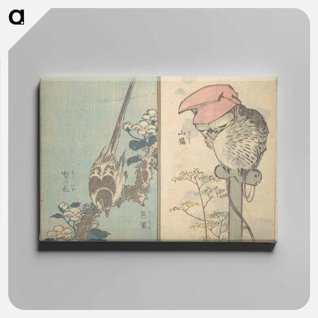 アートパネル-Picture Book with Mixed Verses on Jōruri (Puppet Theater) - 葛飾 北斎 Canvas.