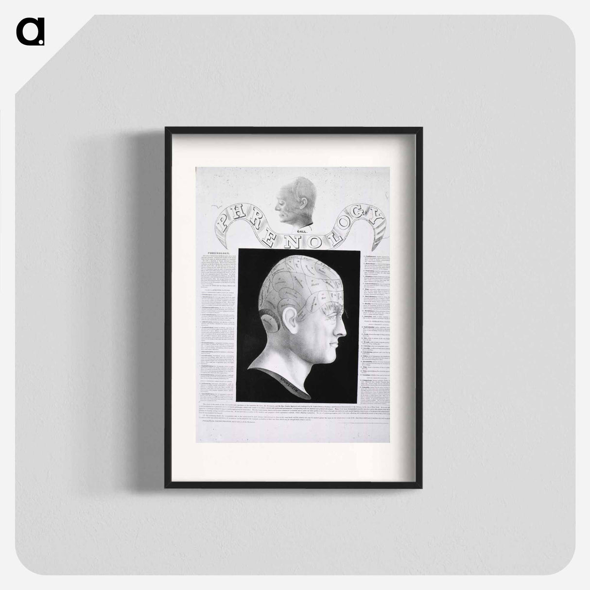アートポスター-Phrenological Study
 - 国立医学図書館 Poster.