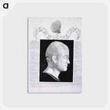 アートポストカード-Phrenological Study
 - 国立医学図書館 Postcard.