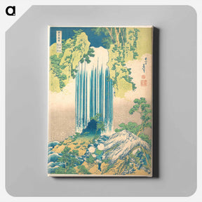 アートパネル-Yōrō Waterfall in Mino Province - 葛飾 北斎 Canvas.