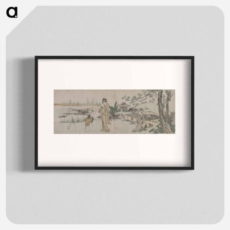 アートポスター-Hokusai's Goldfish Vendor - 葛飾 北斎 Poster.