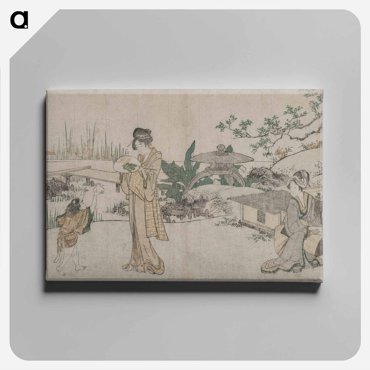 アートパネル-Hokusai's Goldfish Vendor - 葛飾 北斎 Canvas.