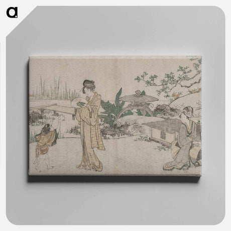 アートパネル-Hokusai's Goldfish Vendor - 葛飾 北斎 Canvas.