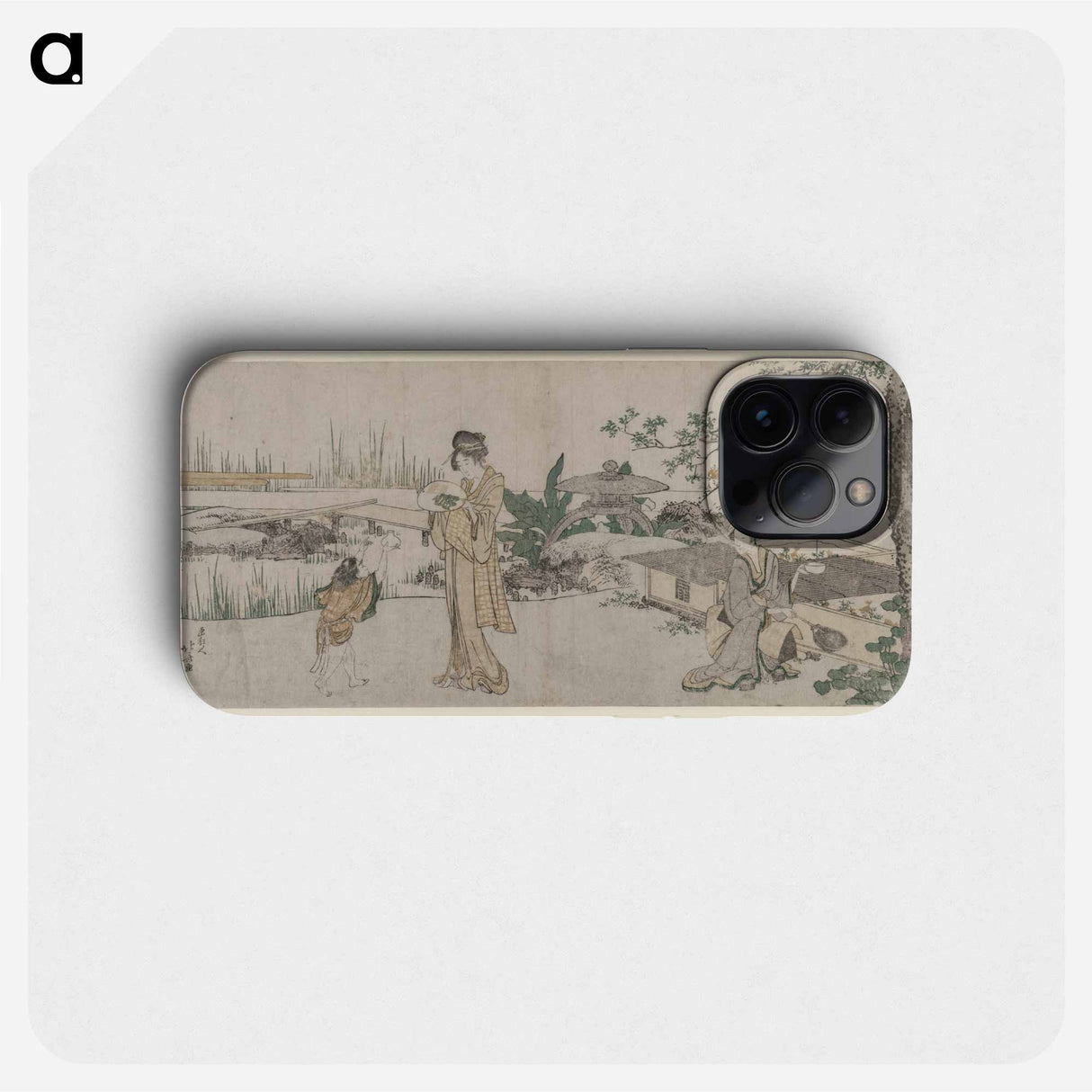 Hokusai's Goldfish Vendor - 葛飾 北斎 Phone Case.