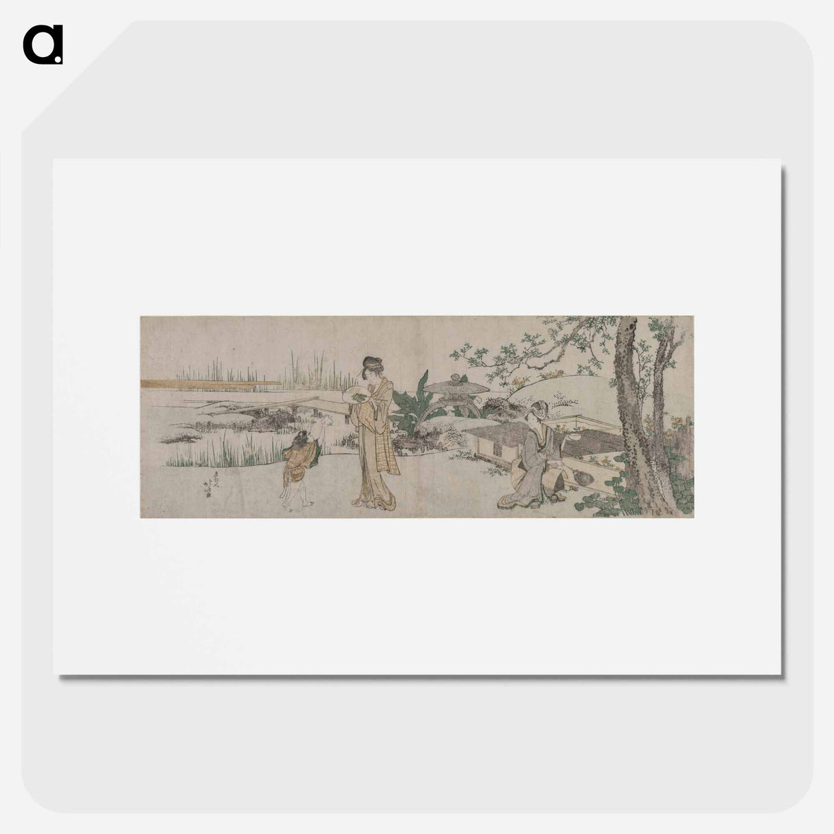 アートポスター-Hokusai's Goldfish Vendor - 葛飾 北斎 Poster.