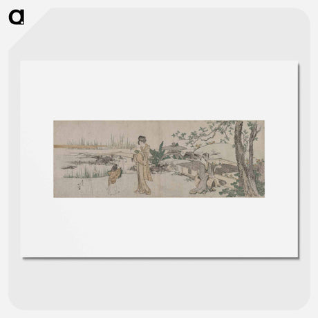 アートポスター-Hokusai's Goldfish Vendor - 葛飾 北斎 Poster.