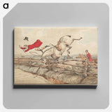 アートパネル-Qualified Horses and Unqualified Riders: 'Topping a Flight of Rails..'
 - イェール大学アートギャラリー Canvas.