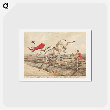 アートポストカード-Qualified Horses and Unqualified Riders: 'Topping a Flight of Rails..'
 - イェール大学アートギャラリー Postcard.