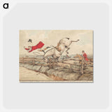 アートポストカード-Qualified Horses and Unqualified Riders: 'Topping a Flight of Rails..'
 - イェール大学アートギャラリー Postcard.