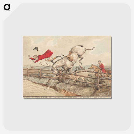 アートポストカード-Qualified Horses and Unqualified Riders: 'Topping a Flight of Rails..'
 - イェール大学アートギャラリー Postcard.