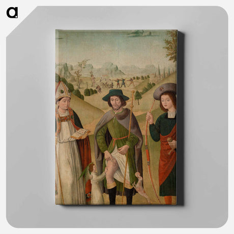 アートパネル-Bishop Saint, Saint Roch, and Saint Sebastian
 - バーンズ・コレクション Canvas.