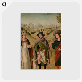 アートポストカード-Bishop Saint, Saint Roch, and Saint Sebastian
 - バーンズ・コレクション Postcard.