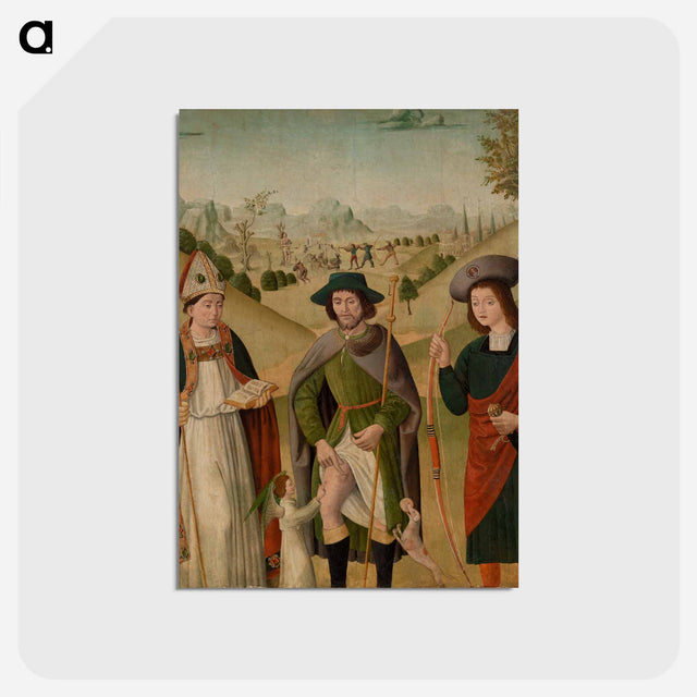 アートポストカード-Bishop Saint, Saint Roch, and Saint Sebastian
 - バーンズ・コレクション Postcard.
