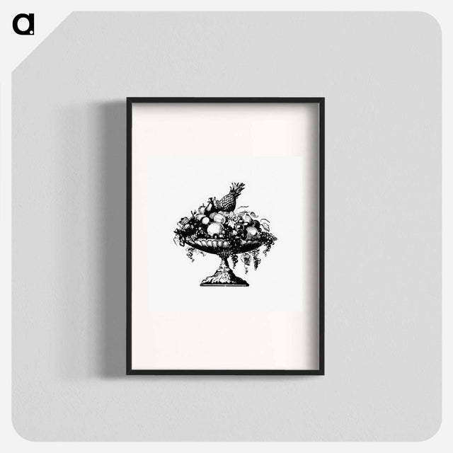 アートポスター-Fruit Stand Illustration
 - 大英図書館 Poster.