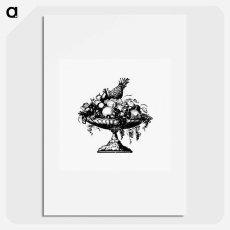 アートポスター-Fruit Stand Illustration
 - 大英図書館 Poster.