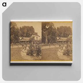 アートパネル-Residence of P.F. Davie, Menlo Park
 - エドワード マイブリッジ Canvas.