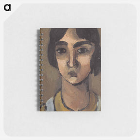 アートメモ帳-Woman with Dark Hair - アンリ マティス Memo.