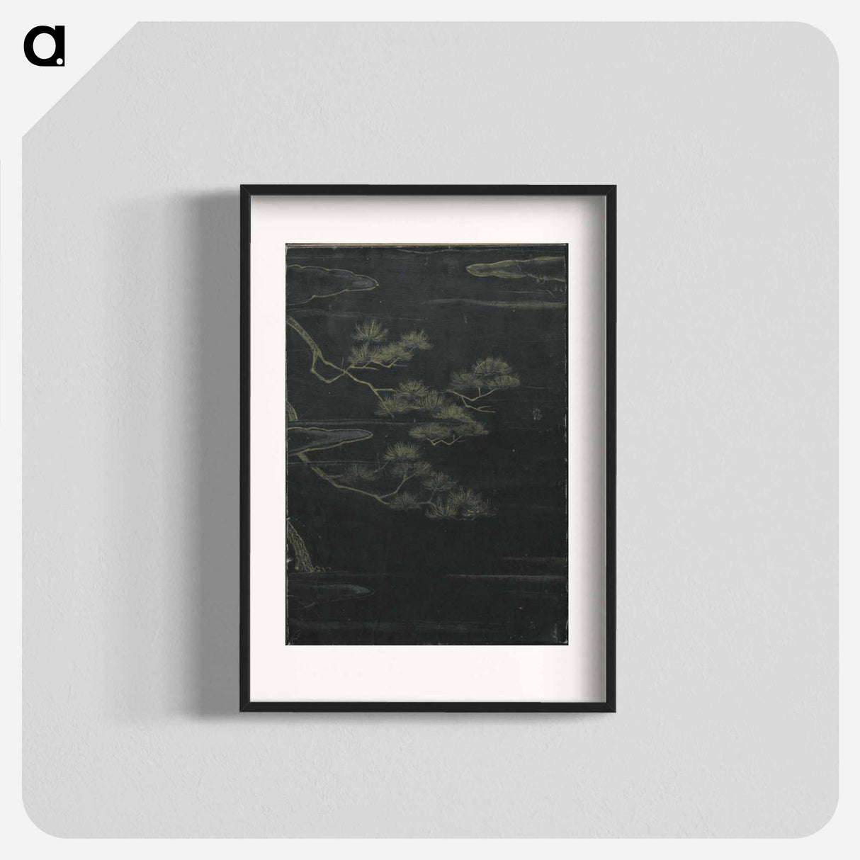 アートポスター-Mountain teahouse from the mist of sandara - 葛飾 北斎 Poster.