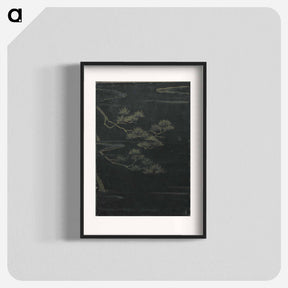 アートポスター-Mountain teahouse from the mist of sandara - 葛飾 北斎 Poster.