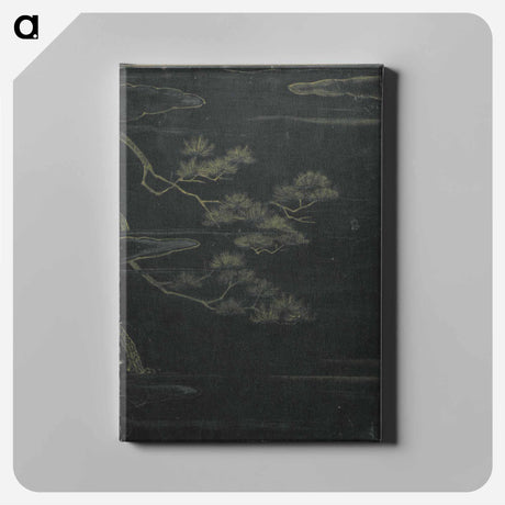 アートパネル-Mountain teahouse from the mist of sandara - 葛飾 北斎 Canvas.