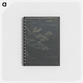 アートメモ帳-Mountain teahouse from the mist of sandara - 葛飾 北斎 Memo.