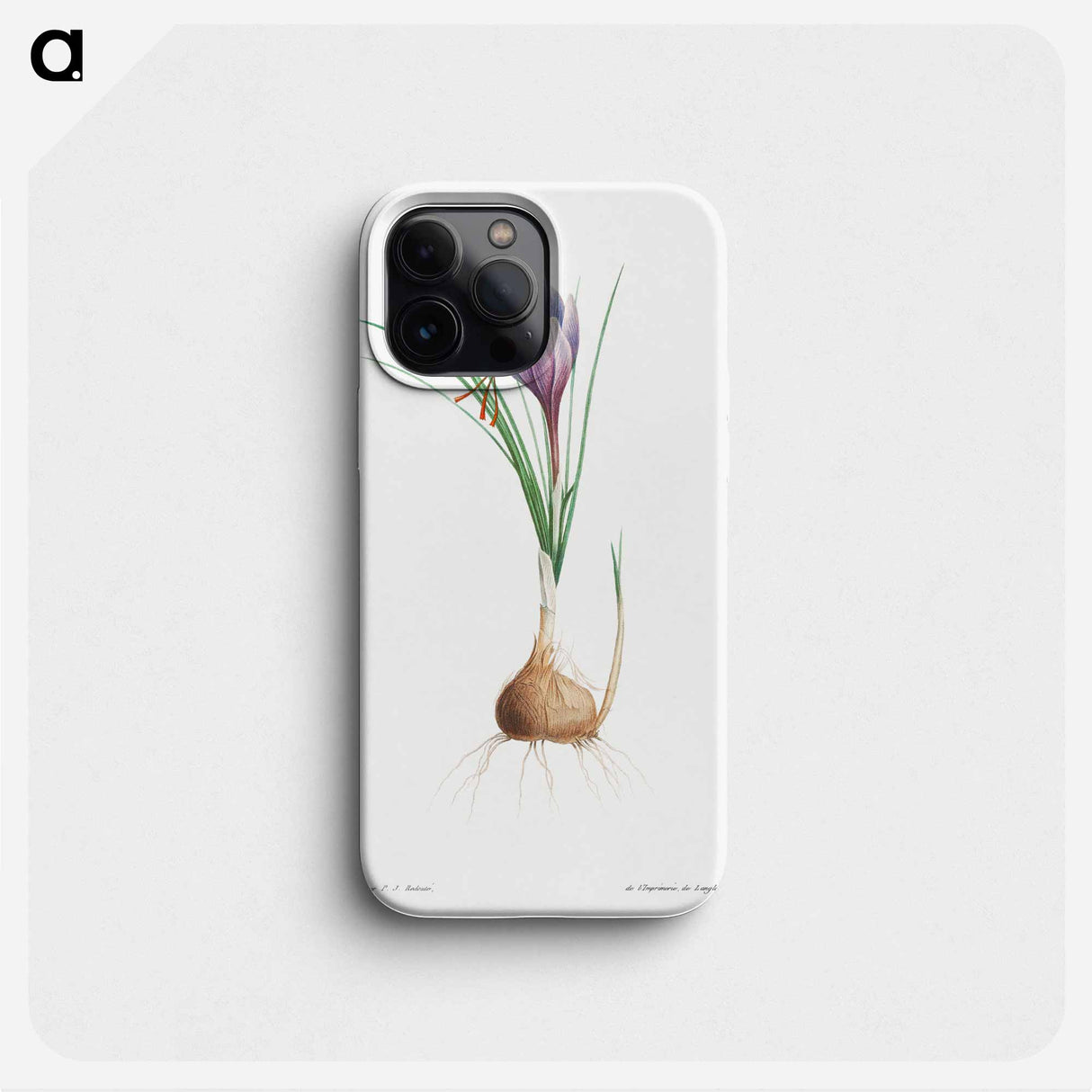 Blue Dutch iris - ピエール ジョゼフ ルドゥーテ Phone Case.